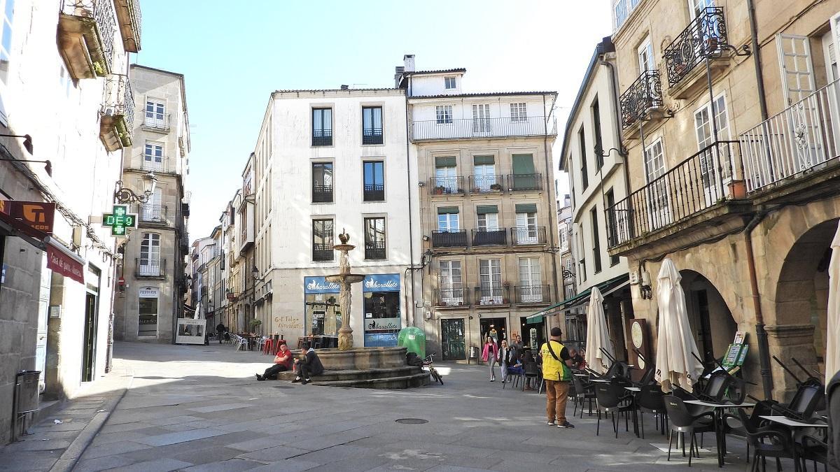 La agresión en la Praza do Ferro, en el casco antiguo de Ourense