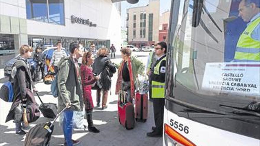 Retoman las obras del AVE con los buses    a medio gas