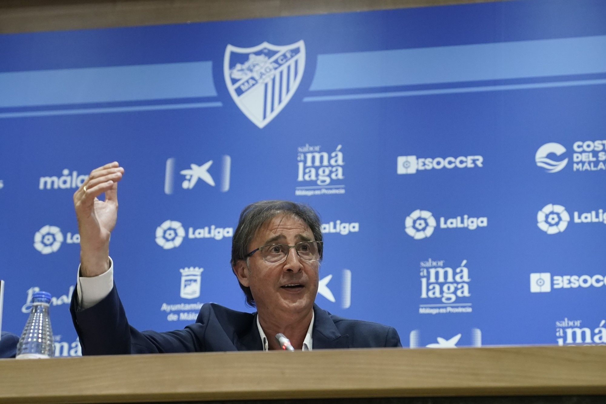 Presentación de Loren Juarros como nuevo director deportivo del Málaga CF