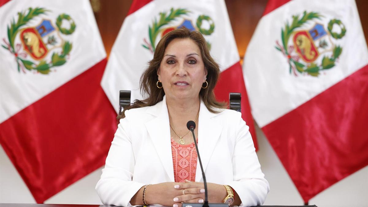 La presidenta de Perú, Dina Boluarte.