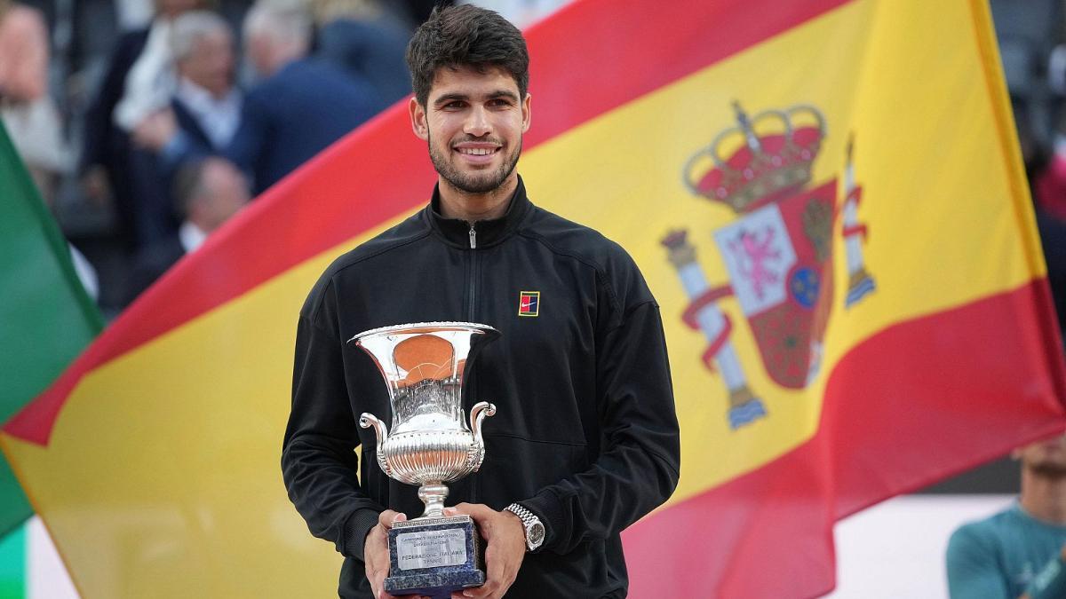 Alcaraz con el título de Roma