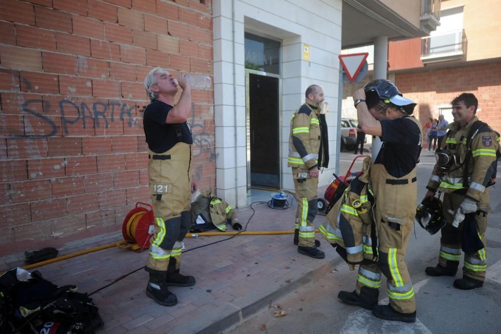 Susto al arder una casa  de Patiño