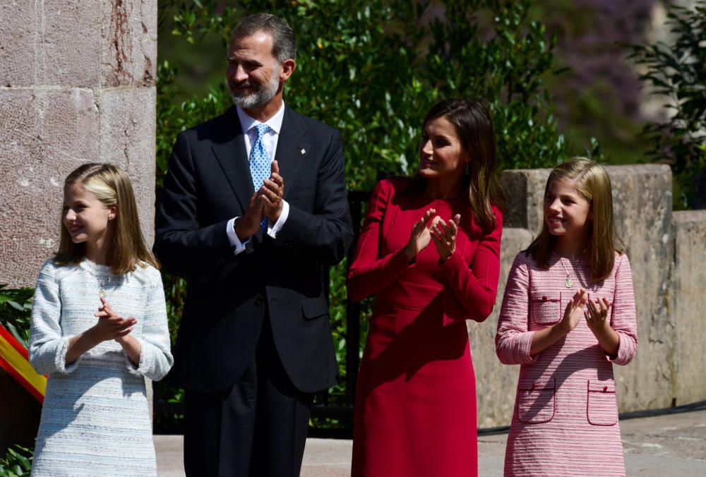 Visita de la Casa Real a Covadonga