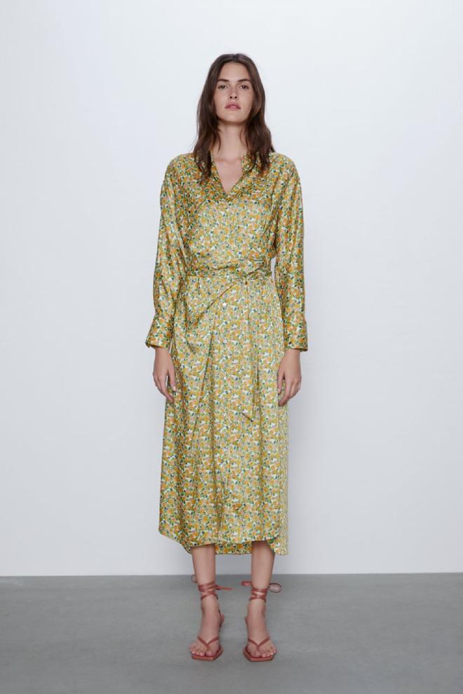 Vestido camisero con estampado 25,99