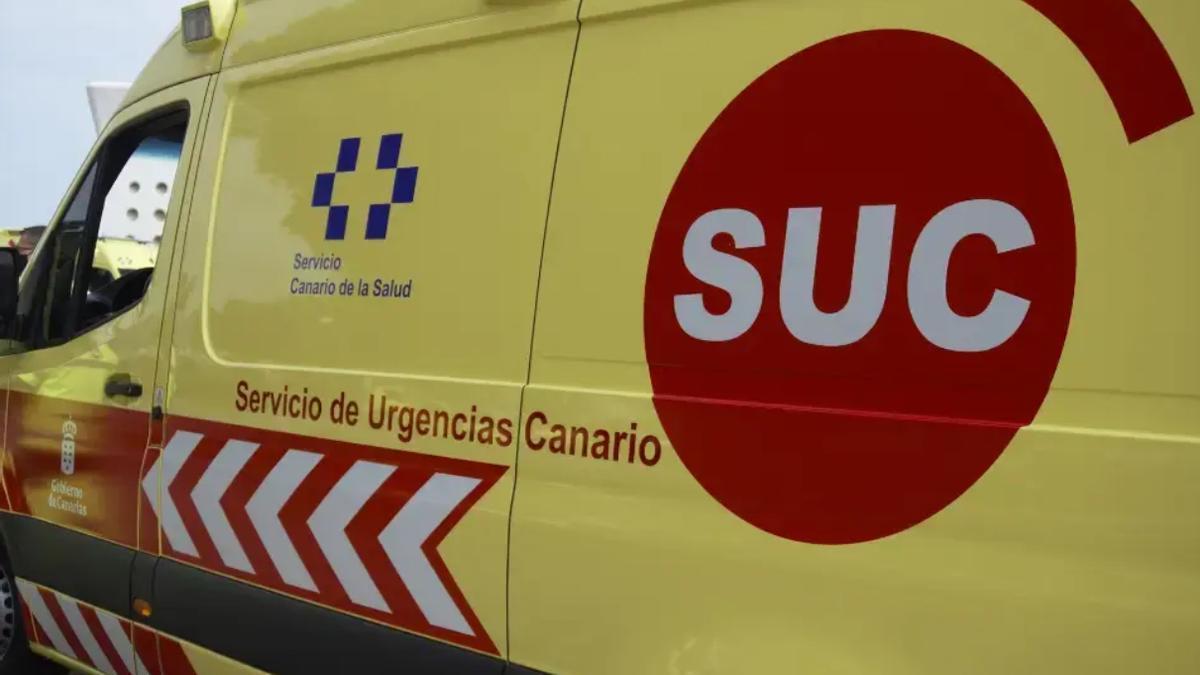 Herido un hombre tras el vuelco de su vehículo en Tenerife.