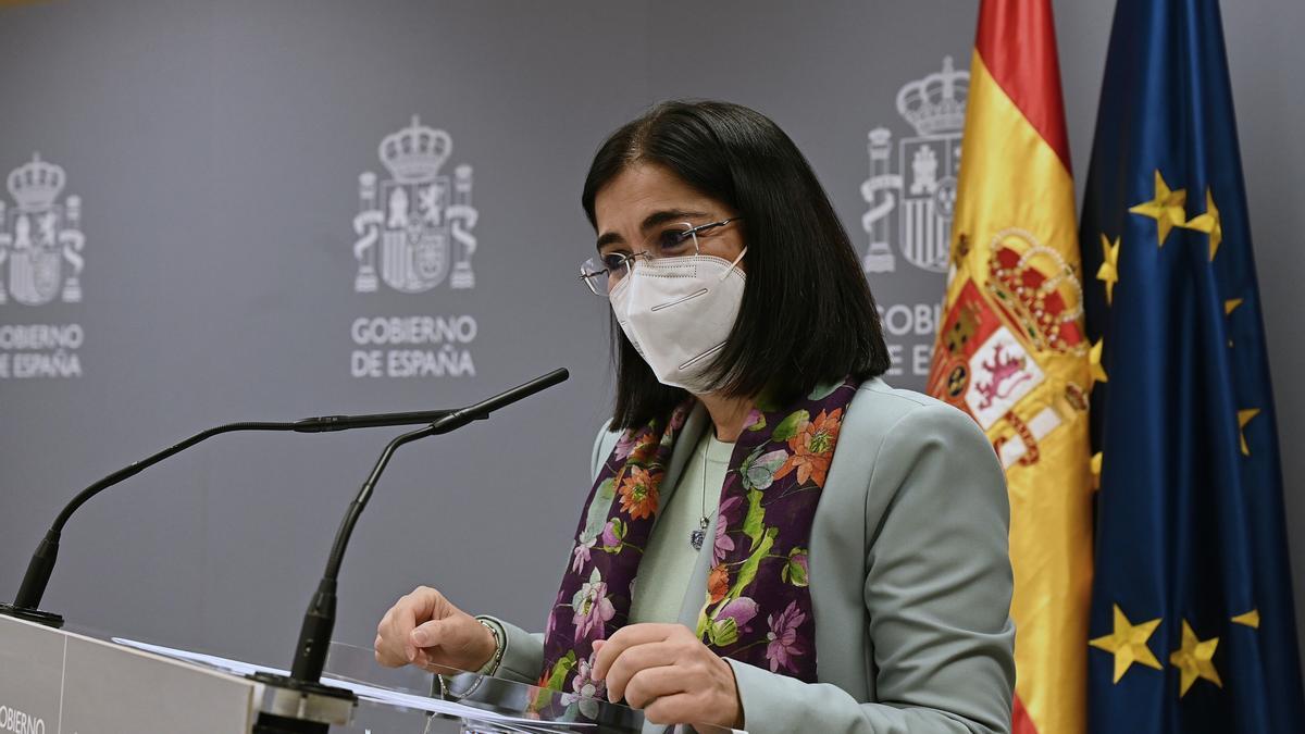 La ministra de Sanidad, Carolina Darias.