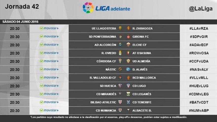 L&#039;última jornada de Segona A es jugarà el 4 de juny (20.30)