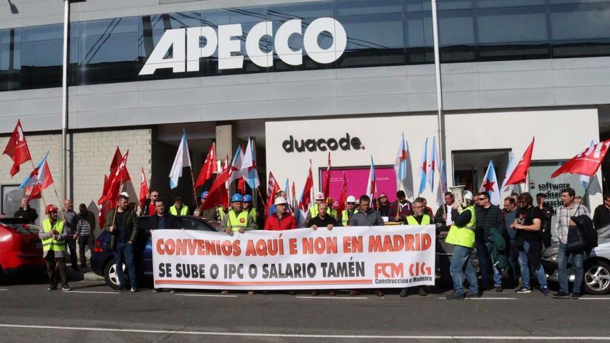 Reclaman un “convenio digno” en la construcción de A Coruña