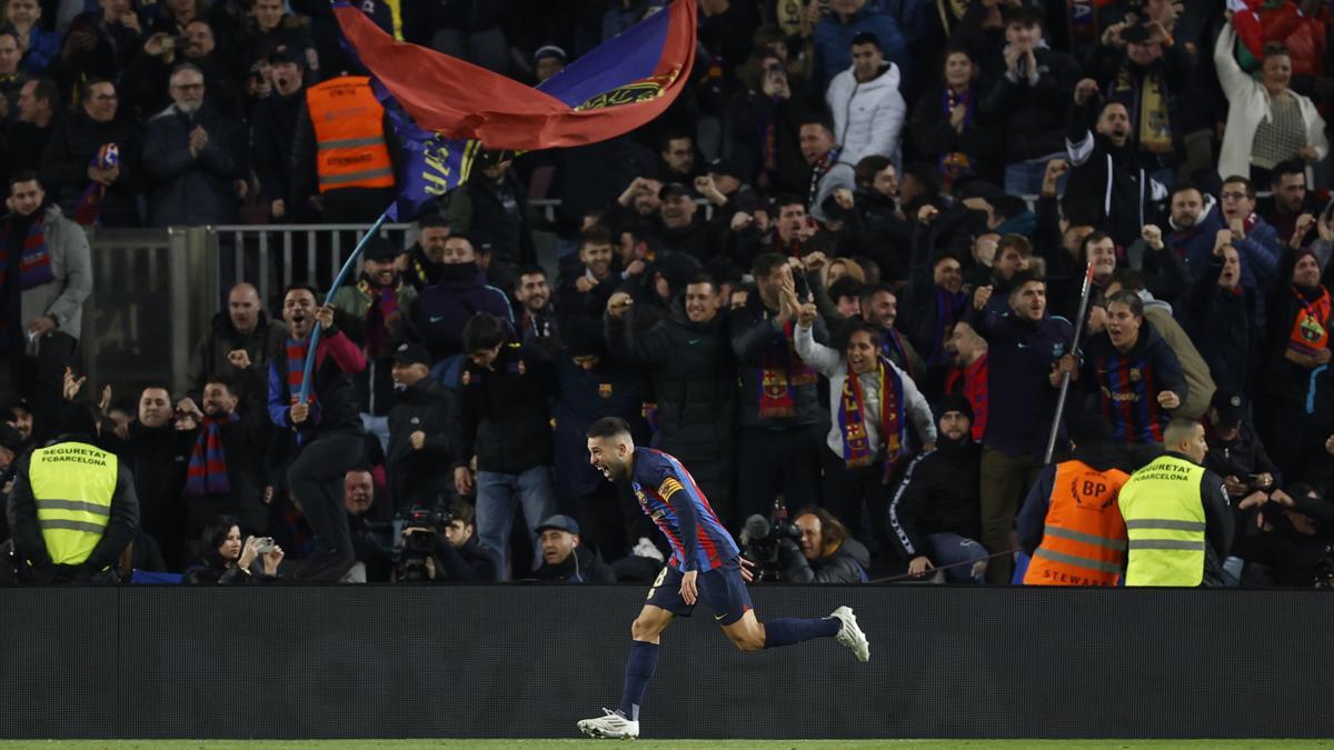 Una imagen del último partido de Liga del FC Barcelona en el Camp Nou, contra el Sevilla (3-0)
