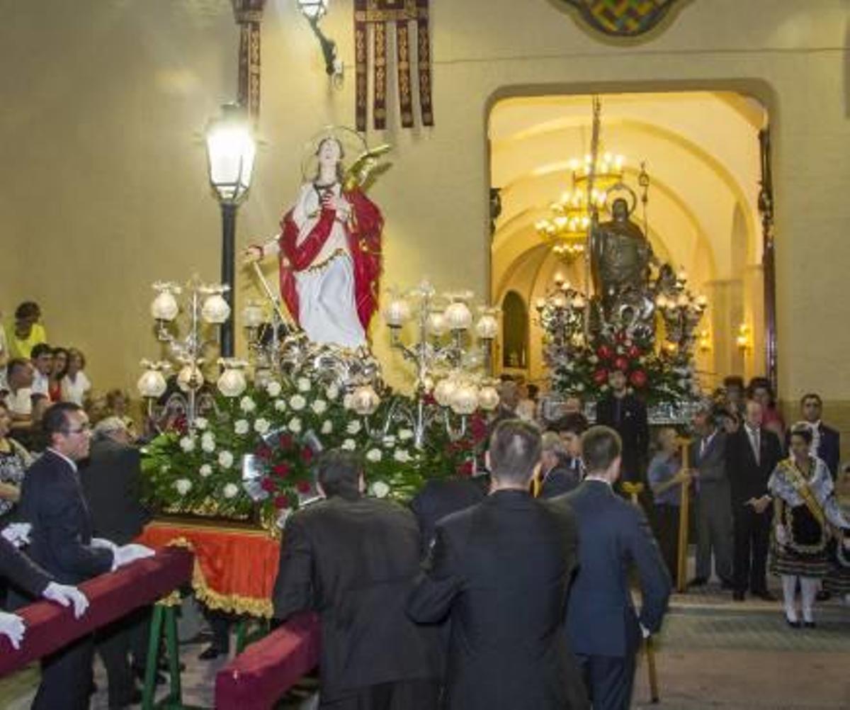Sax presenta la talla de Santa Eulalia