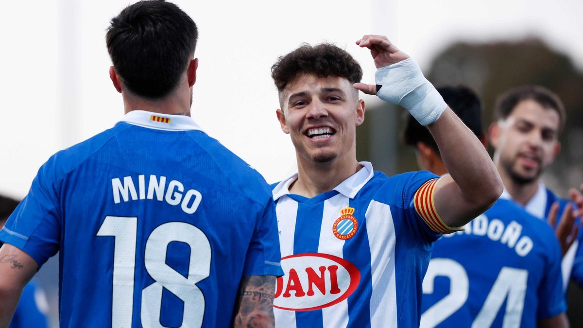 Marc Jurado, en un partido con el Espanyol B