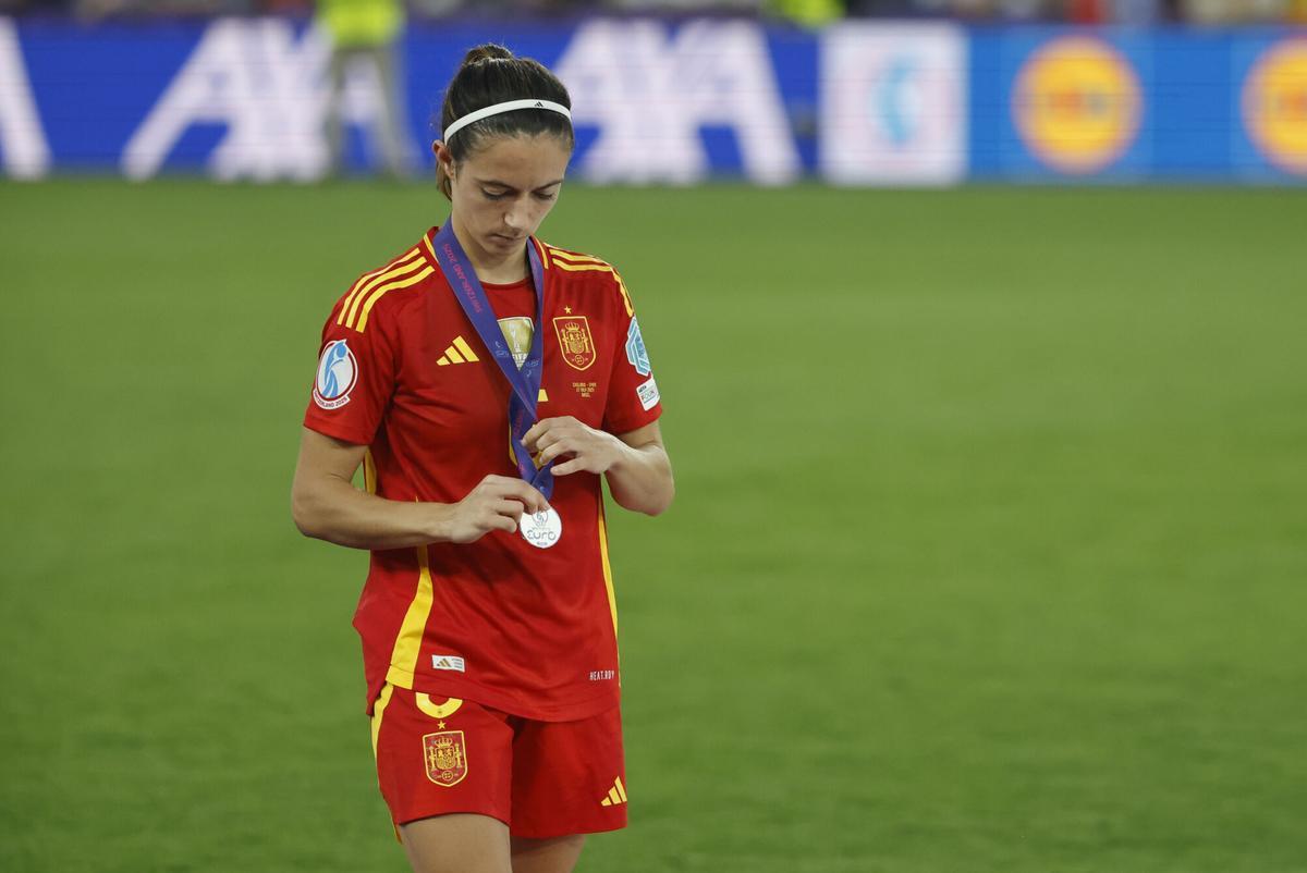 Aitana Bonmatí en la final de la Eurocopa 2025