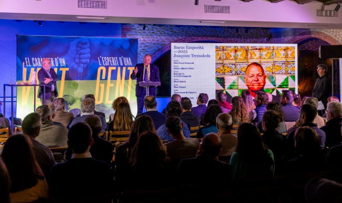 Tremoleda durant el seu discurs.