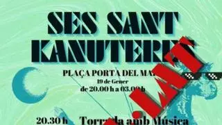 Ses Sant Kanuteres cancela su Sant Sebastià alternativo en la plaza Porta del Mar por la previsión de lluvia