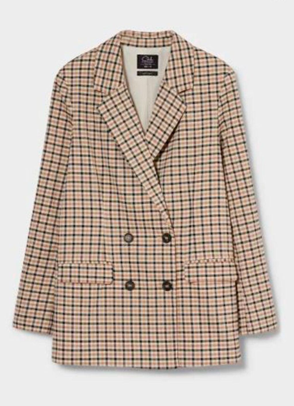 Americana cuadros 'oversize' de C&A (precio: 24,99 euros)
