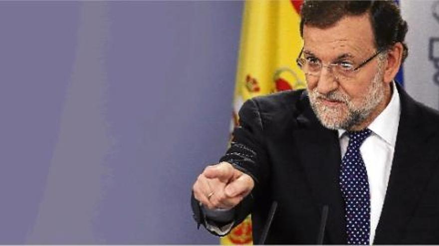 Rajoy amenaça amb tota la maquinària jurídica i política de l&#039;Estat