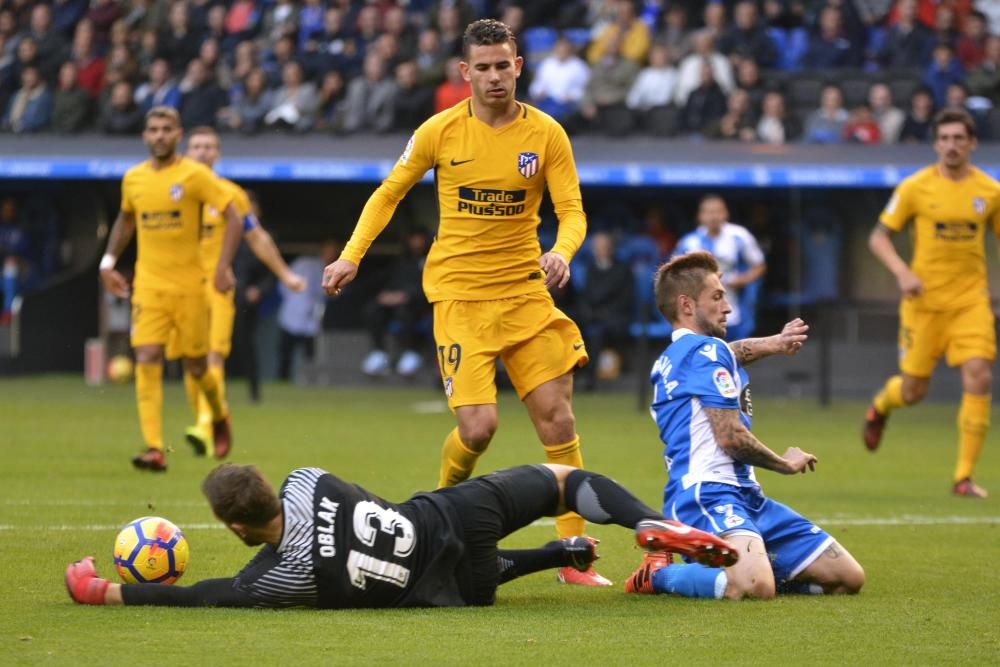 El Dépor cae en el descuento ante el Atlético