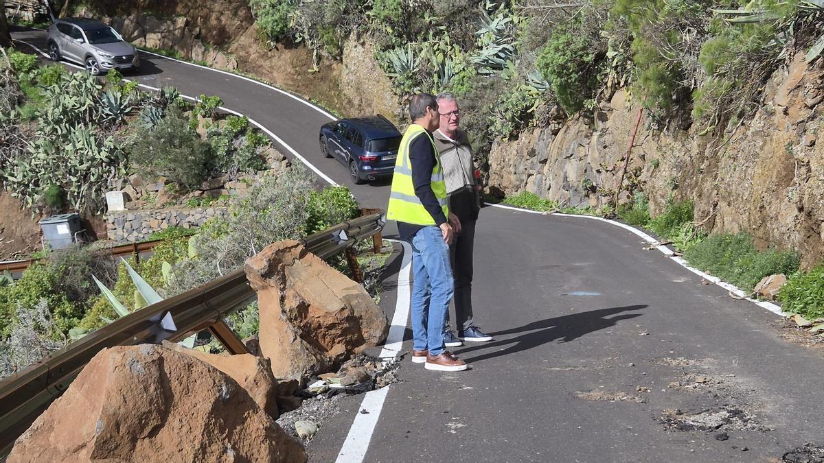 OBRA TELDE DESPRENDIMIENTOS: Telde contrata por urgencia la obra del Camino  El Moreno y La Solana tras los desprendimientos