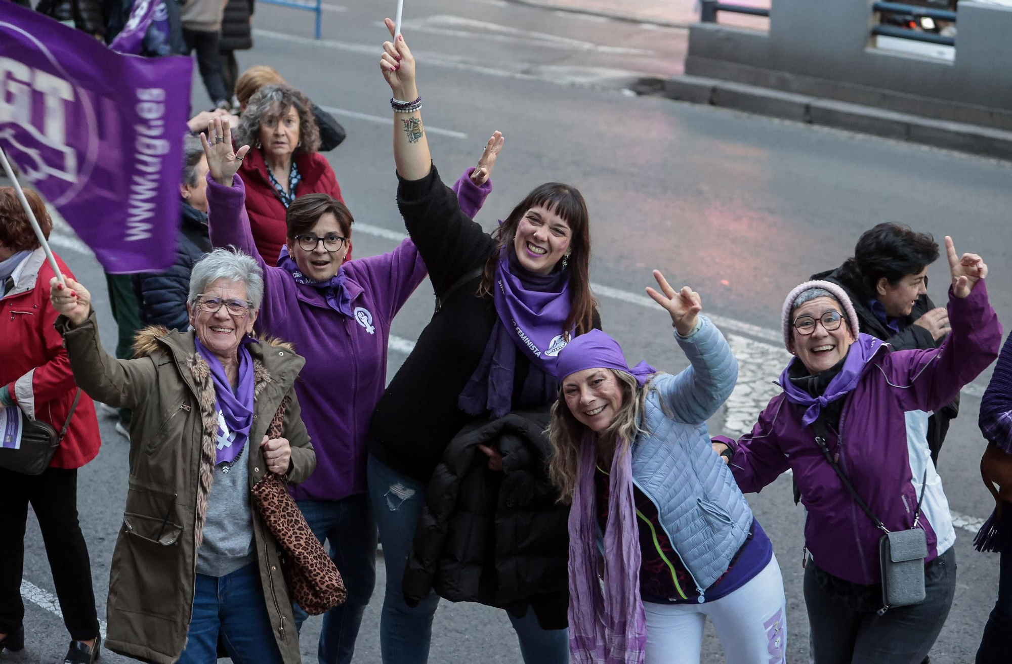 Marcha 8M en Alicante, día de la Mujer