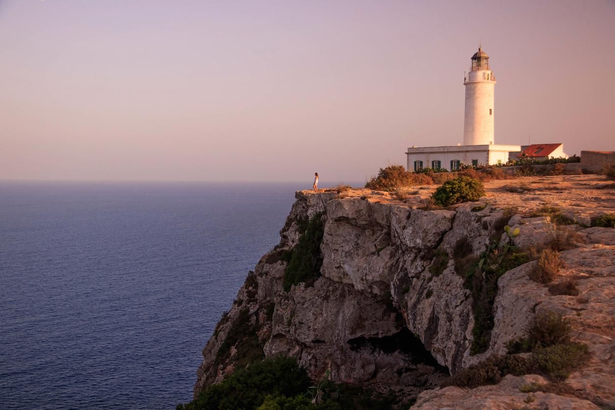 Faro de La Mola en la isla de Formentera