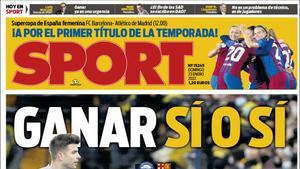 Estas son las portadas de la prensa deportiva de hoy