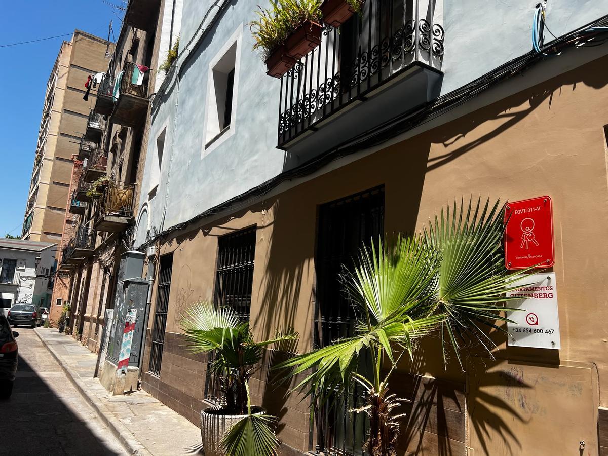 La calle Gutenberg de València también se verá afectada por el PAI del Carmen La calle Gutenberg de València también se verá afectada por el PAI del Carmen
