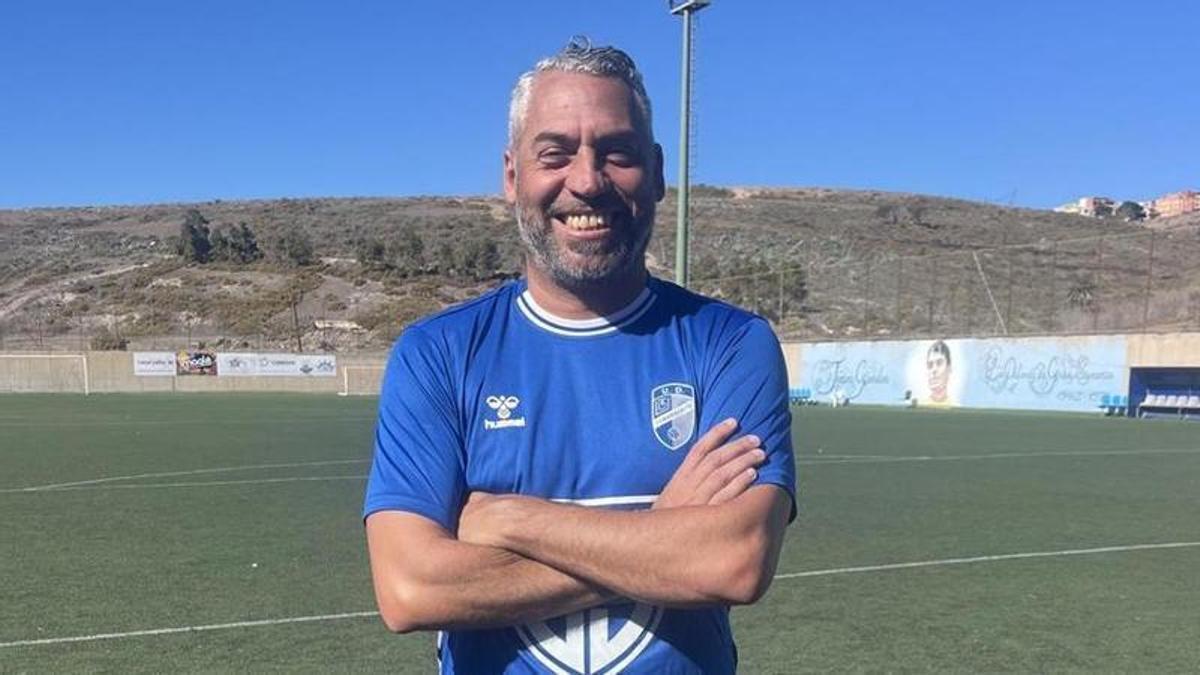 Iván Martín, sonriente, en las instalaciones del Juan Guedes.