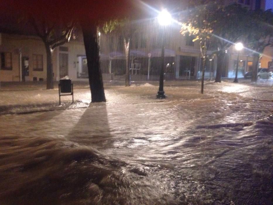 Girona viu un episodi de pluges intenses
