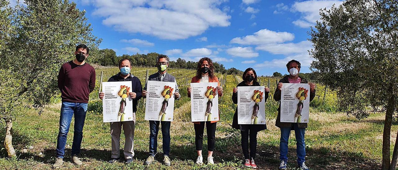 Presentación de los actos de la ‘Diada’ y de los datos de agricultura ecológica en la finca Can Feliu de Porreres. | R.F.