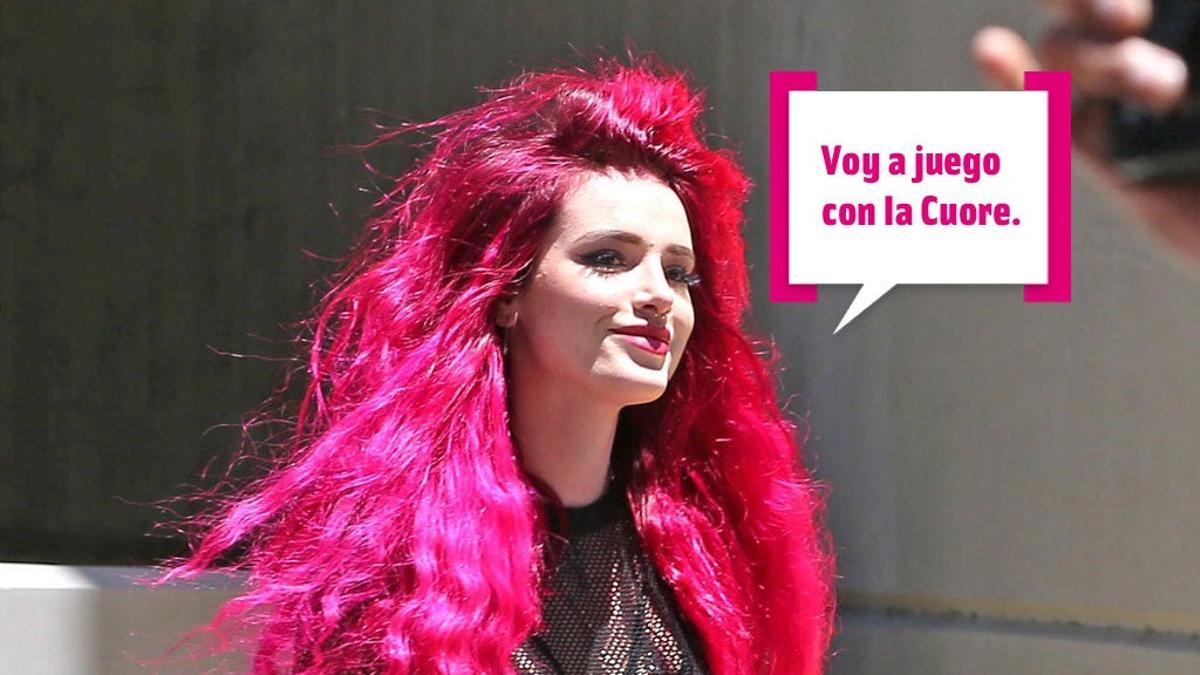 Bella Thorne se pone el pelo color 'Cuore'