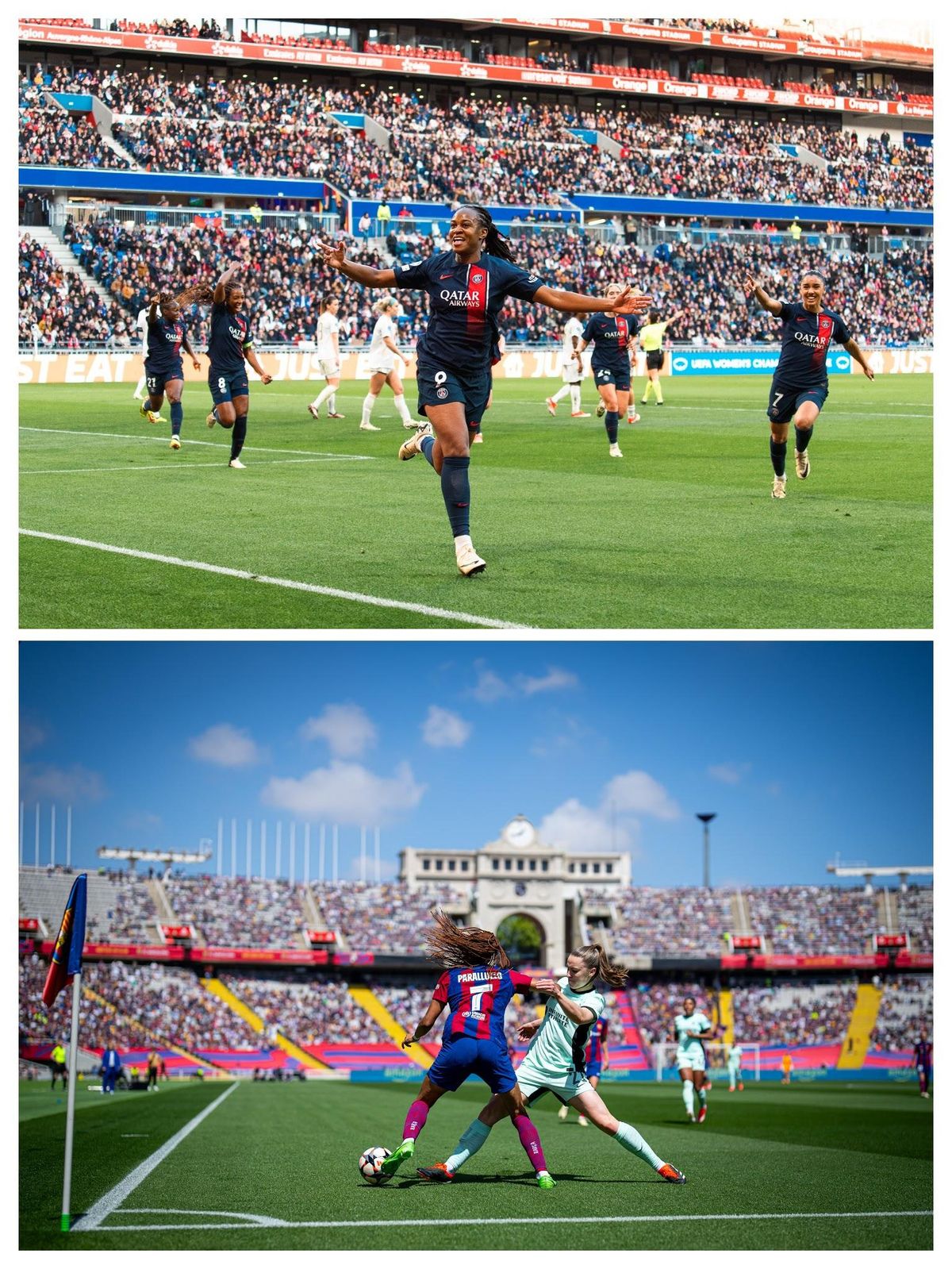 Los dos partidos de ida en las semifinales de la UEFA Women's Champions League