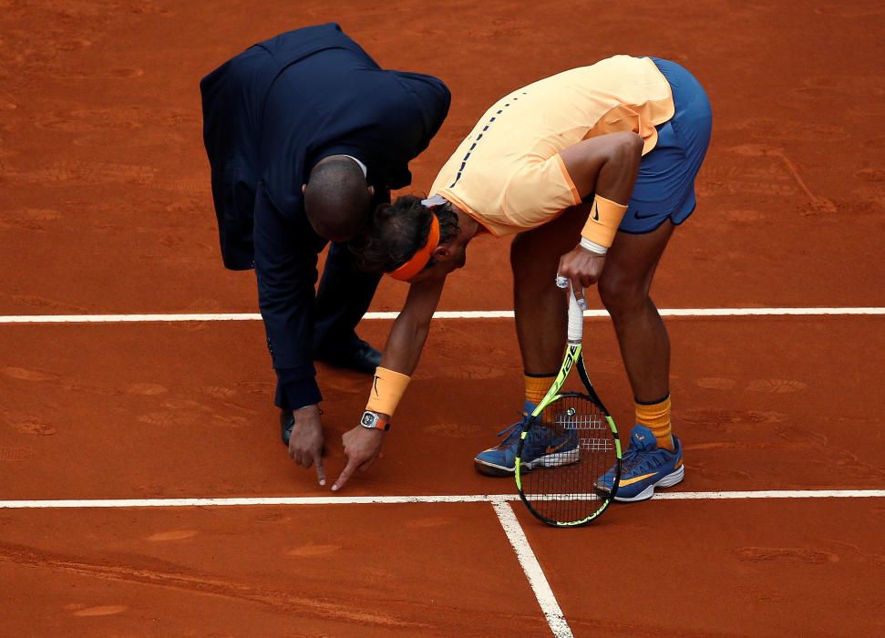 Las mejores imágenes de la semifinal del Masters de Madrid entre Nadal y Murray.