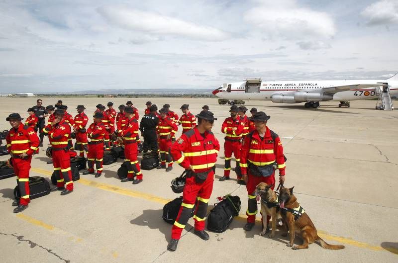 Fotogalería: Salida del Boeing 707 de la Base Aérea de Zaragoza