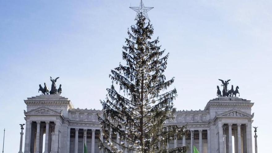 El árbol de Navidad.