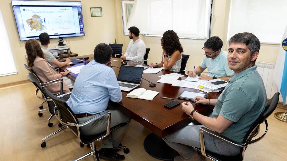 Reunión, esta mañana, de la Oficina da Seca