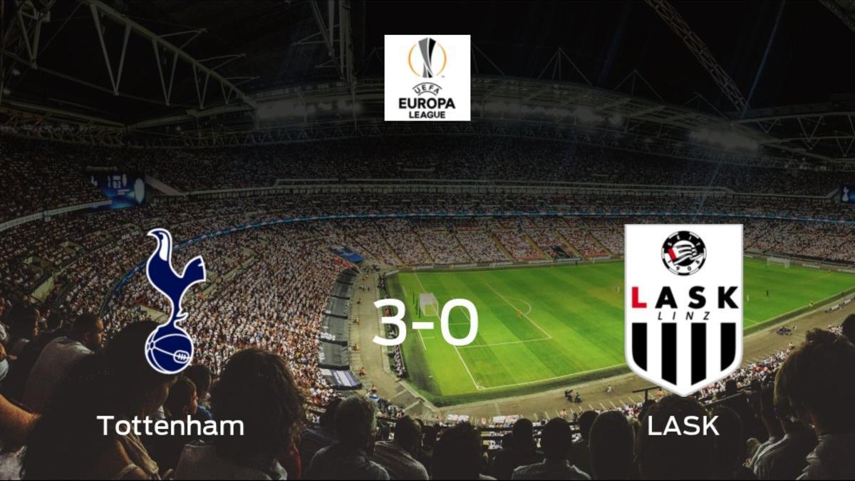 El Tottenham Hotspur se queda con los tres puntos frente al LASK (3-0)
