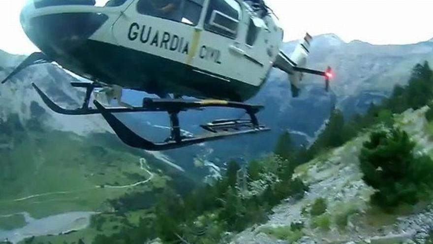 La Guardia Civil ha efectuado hoy dos rescates en los Pirineos