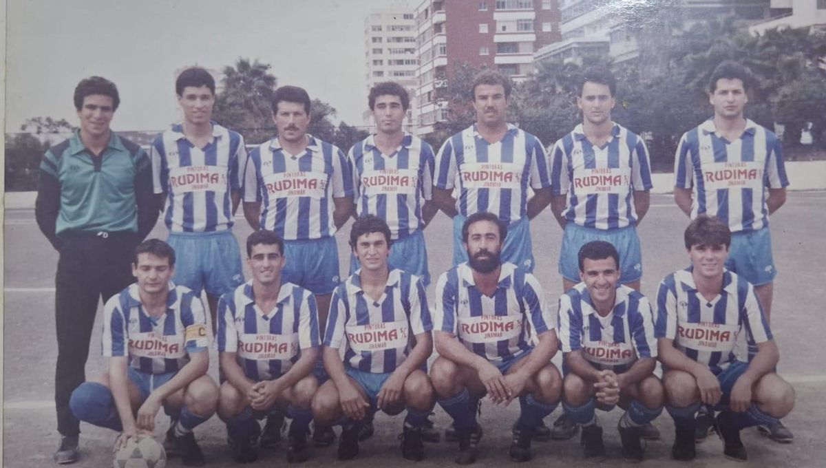 Formación de los años 80 de la UD Jinámar