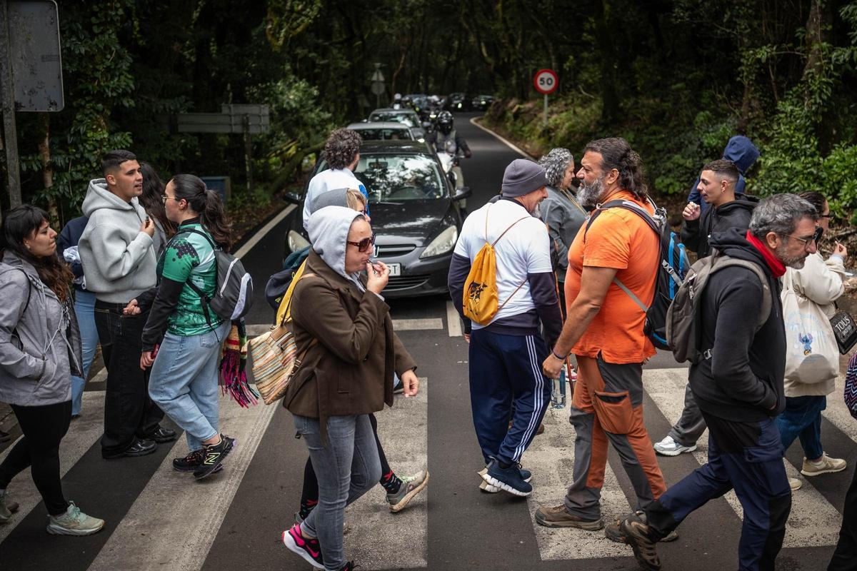 Manifestación en Anaga