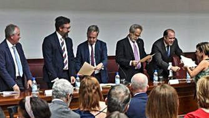 Momento de la clausura de la Escuela de Práctica Judicial del Colegio de Abogados de Las Palmas.
