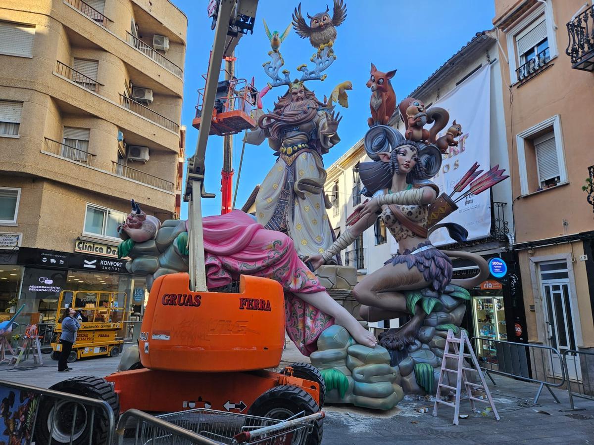 Montaje de la Vilanova, este viernes.