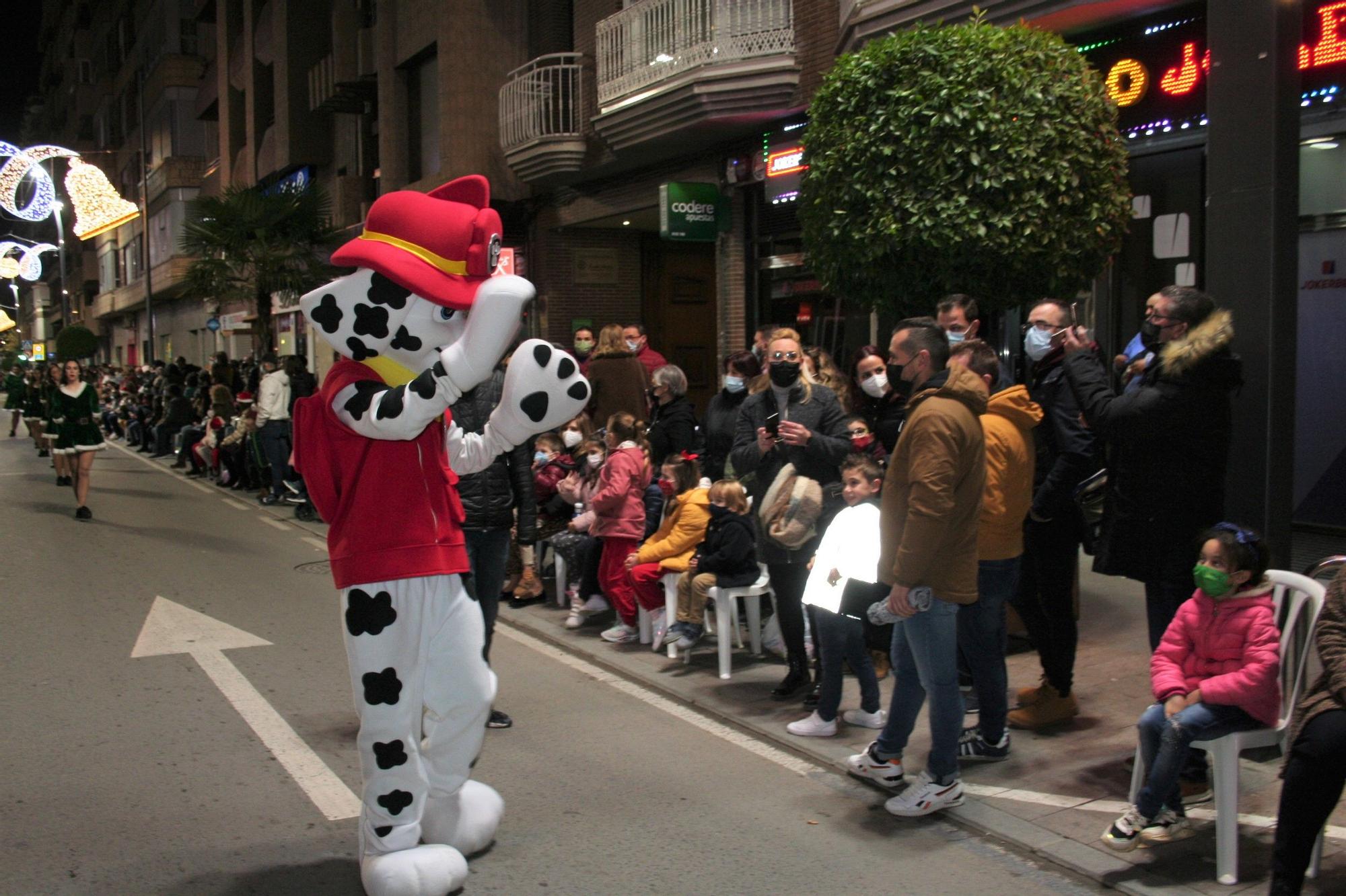 Desfile de Papa Noel en Lorca.