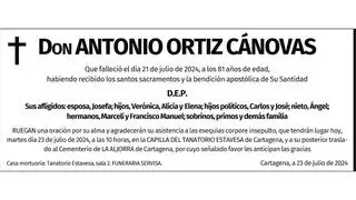 D. Antonio Ortiz Cánovas