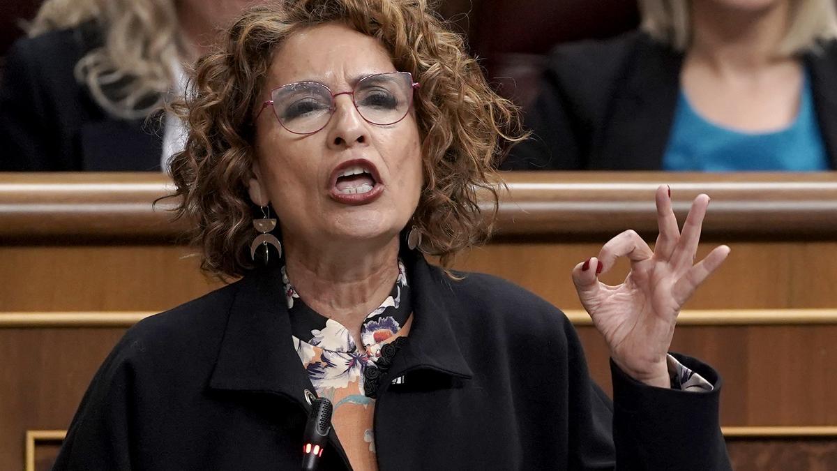 María Jesús Montero. Sesión de control al Gobierno en el Congreso de los Diputados.