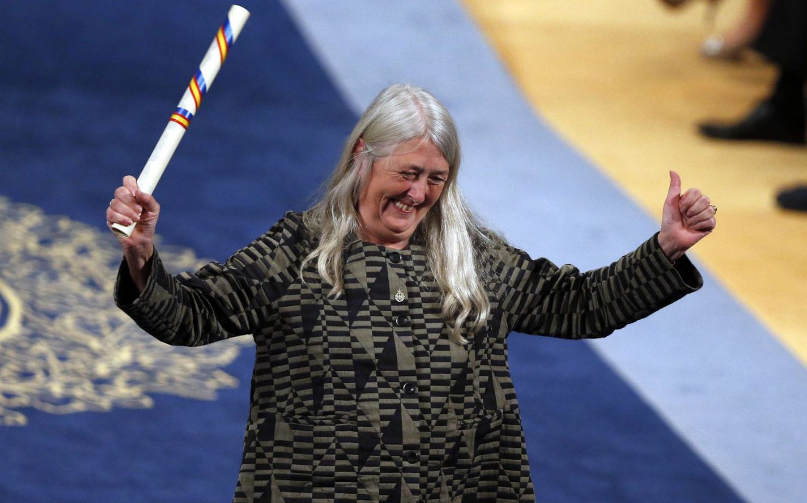 Mary Beard na entrega do Princesa de Asturias.   | // JOSÉ LUIS CEREIJIDO