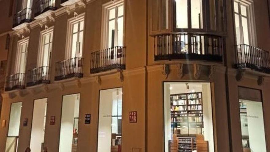 Fachada de la Librería Proteo de Málaga capital