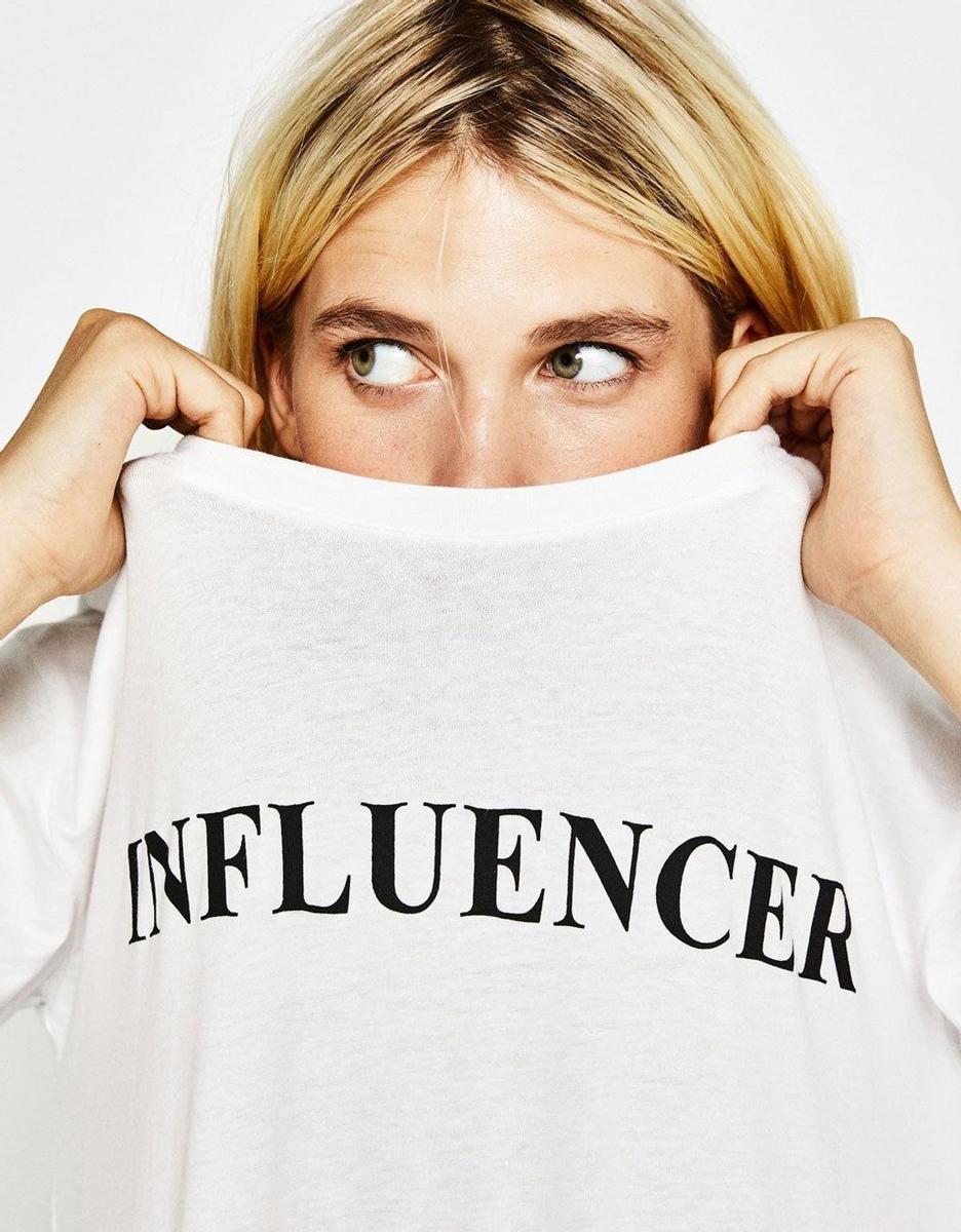 Camiseta de influencer