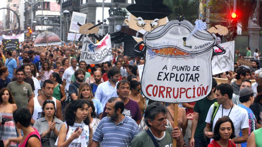 Más de 4.000 personas se manifiestan en la capital grancanaria para pedir un "cambio global ya"