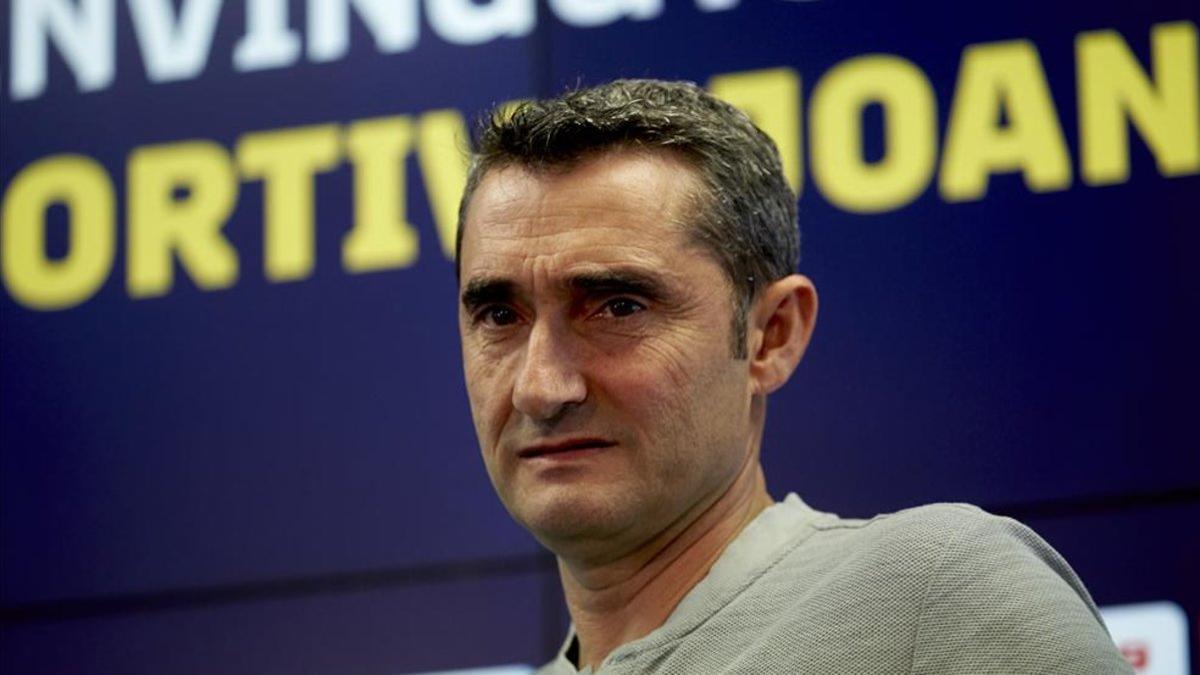 Ernesto Valverde, en rueda de prensa