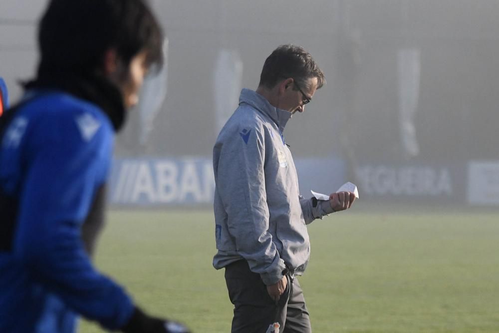 Última sesión del Dépor antes de jugar en Soria